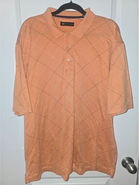 Wedge Golf & Beyond Men's XL Orange Cotton Polo Shirt